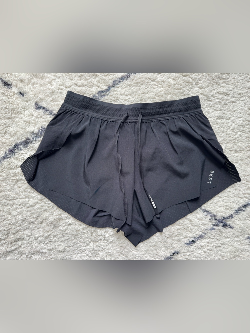 LSKD Accelerate 3” Mid-Rise Running Short - Black